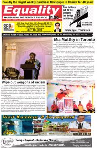 Equality Newspaper Canada - March 30, 2023 - Mia Mottley in Toronto