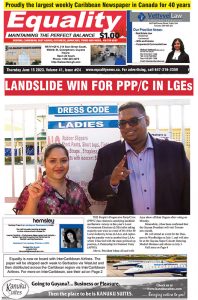 Equality Newspaper - June 15, 2023 - Landslide Win For PPP/C In LGEs