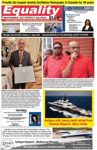 Equality Newspaper - June 29, 2023 - Award for Dr Bisram