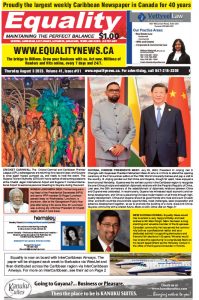 Equality Newspaper Canada - August 3, 2023 - Guyana, Chinese Presidents Meet