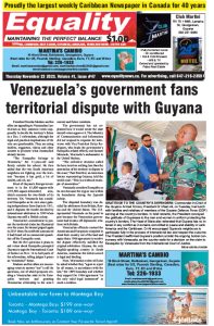 Equality Newspaper Canada - November 23, 2023 - Venezuela’s government