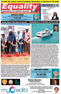 Equality Newspaper Canada - January 11, 2024 - GUYANA-TRINIDAD-BARBADOS FERRY