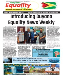 Equality News Canada - February 18, 2024 - Introducing Guyana Equality News Weekly