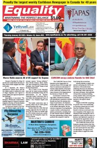 Equality Newspaper Canada - January 30, 2025 - Marco Rubio assures Ali of US support