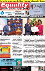 Equality Newspaper Canada - March 20, 2025 - Universal Health Care