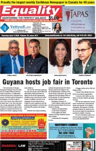 Equality Newspaper Canada - April 3, 2025 - Guyana hosts job fair in Toronto