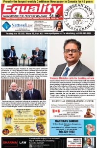 Equality Newspaper Canada - June 19, 2025 - Finance Minister calls for banking reform