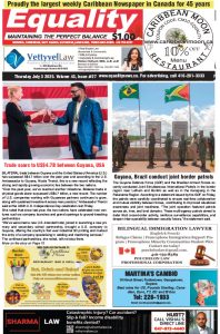Equality Newspaper Canada - July 3, 2025 - Trade soars in U.S.