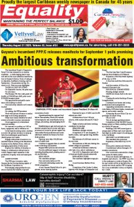 Equality Newspaper Canada - August 21, 2025 - Ambitious transformation
