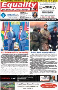 Equality Newspaper Canada - January 8, 2026 - US, Guyana reaffirm partnership