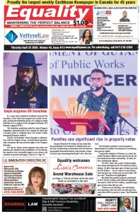 Equality Newspaper Canada - April 23, 2026 - Gayle acquires EU franchise