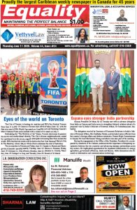 Equality Newspaper Canada - June 11, 2026 - Eyes of the world on Toronto