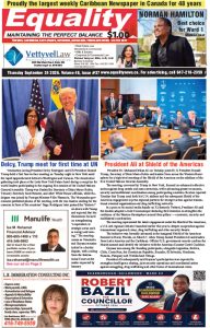 Equality Newspaper Canada - September 24, 2026 - President Ali at Shield of the Americans