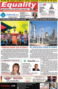 Equality Newspaper Canada - September 3, 2026 - Indigenous people must be players