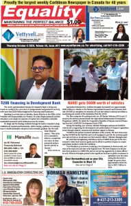 Equality Newspaper Canada - October 8, 2026 - $20B financing